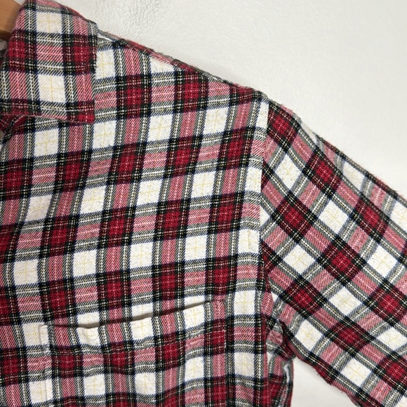 Marine layer Kendall Organic Cotton Button Down in Red Plaid size XS - Picture 7 of 10